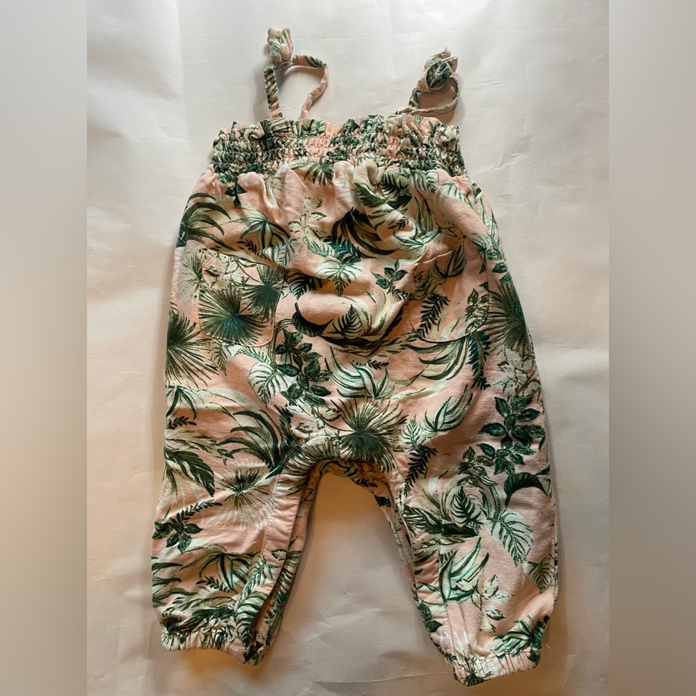 Romper with Palm Leaf